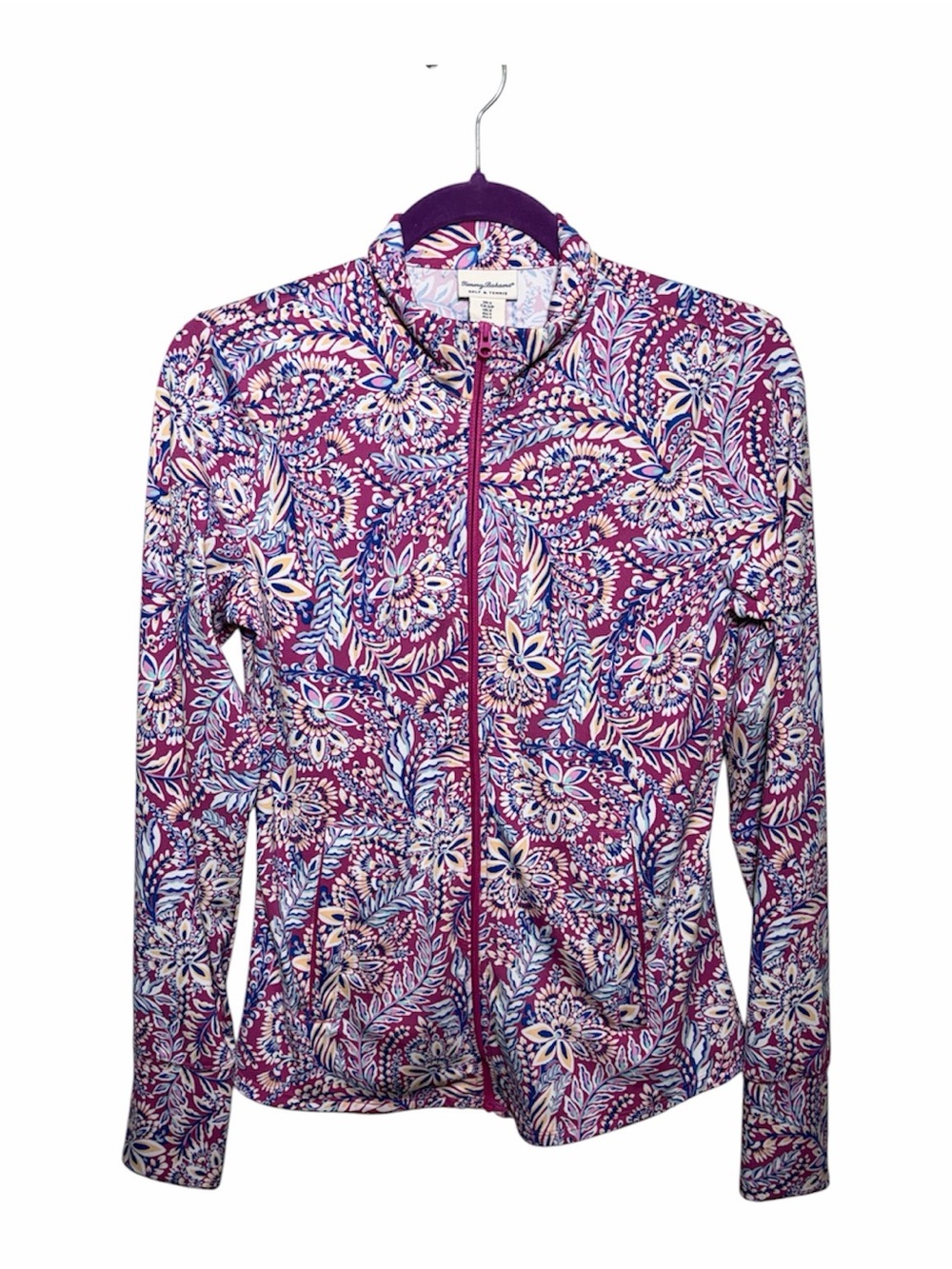 Tommy Bahama Golf & Tennis Zip up 
Size small Floral Zip Jacket